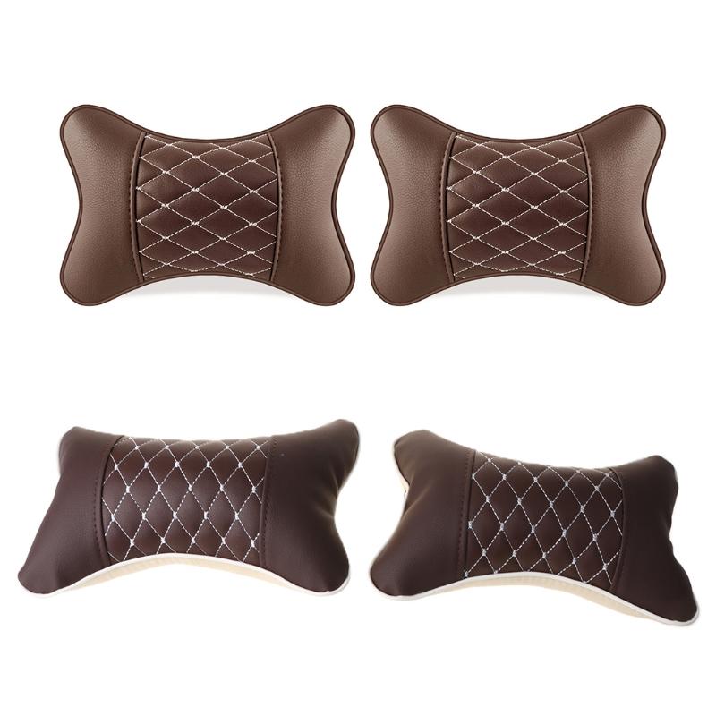 Seat Cushions 28TB 2pcs Artificial Leather Car Pillow Protection Neck Headrest Comfortable Auto Supplies Safety Breathable Pillows
Seat Cushions 28TB 2pcs Artificial Leather Car Pillow Protection Neck Headrest Comfortable Auto Supplies Safety Breathable Pillows