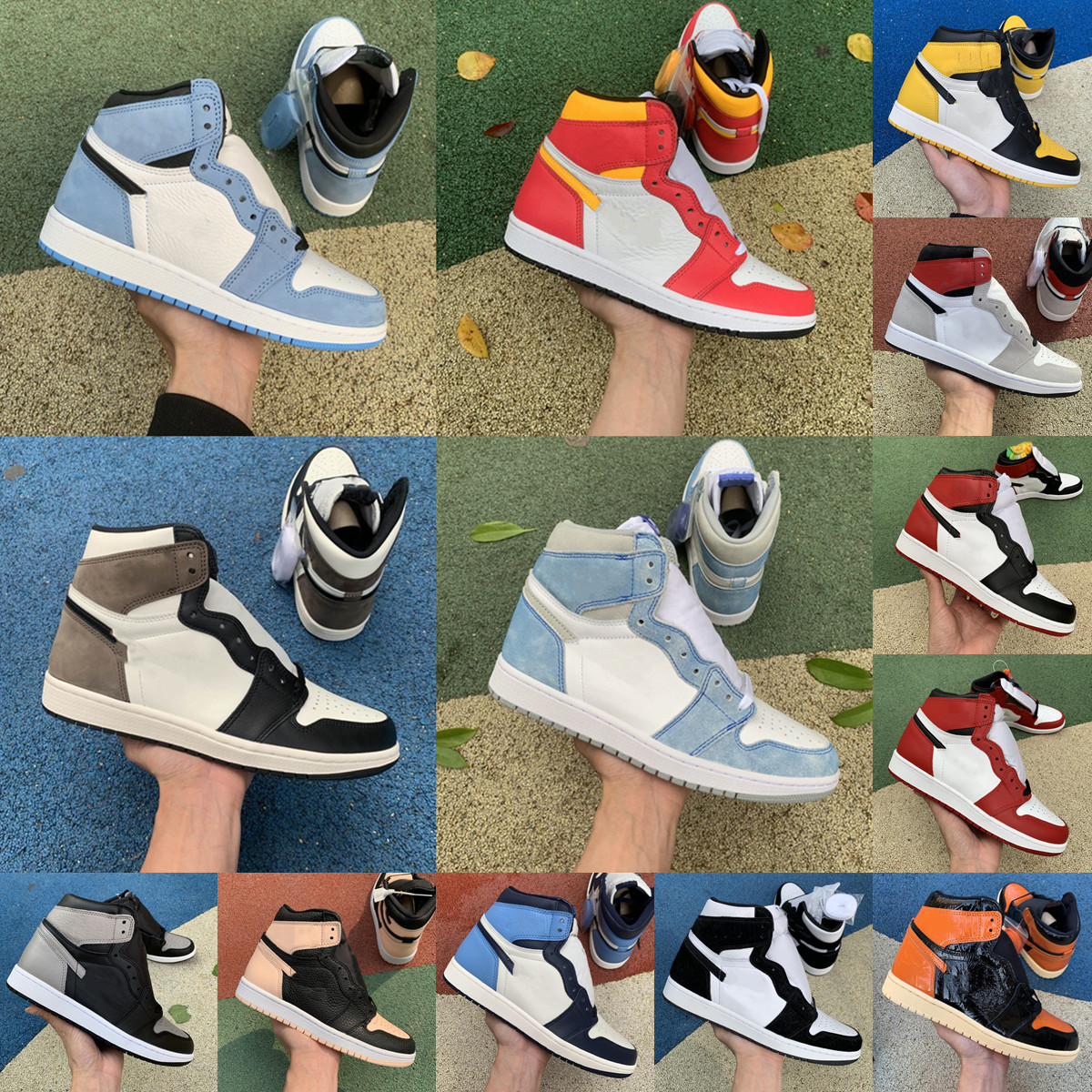 jumpman 1 1s High Black Toe Not For Resale Men Women Basketball Shoes Obsidian UNC Hyper Royal University blue Mens sneakers US 5.5-12
jumpman 1 1s High Black Toe Not For Resale Men Women Basketball Shoes Obsidian UNC Hyper Royal University blue Mens sneakers US 5.5-12