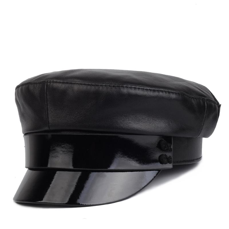 Berets Real Leather Cap Standard Flat Top Students Navy Bow Knot Female Black Hat Fashion Military, Sheep leather
Berets Real Leather Cap Standard Flat Top Students Navy Bow Knot Female Black Hat Fashion Military, Sheep leather