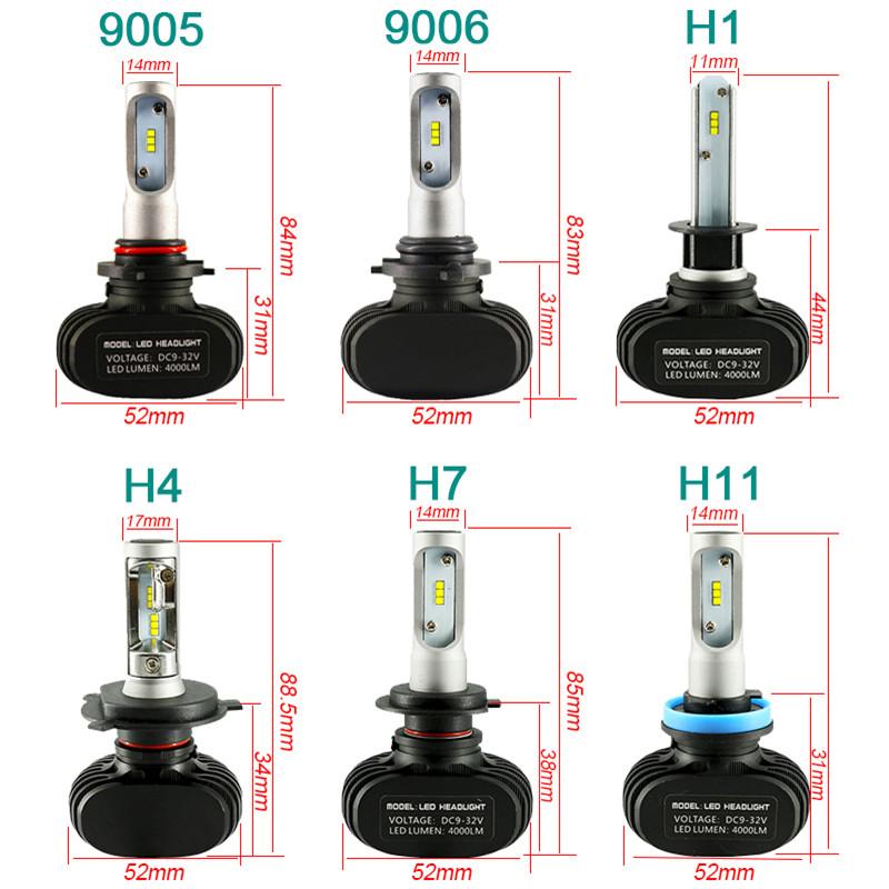 Car Headlights 2PCS Accessories Led Headlight FOR H1 H3 H4 H7 H11 9005 9006 9004 9007 H13 Kit Fog Light Bulb
Car Headlights 2PCS Accessories Led Headlight FOR H1 H3 H4 H7 H11 9005 9006 9004 9007 H13 Kit Fog Light Bulb