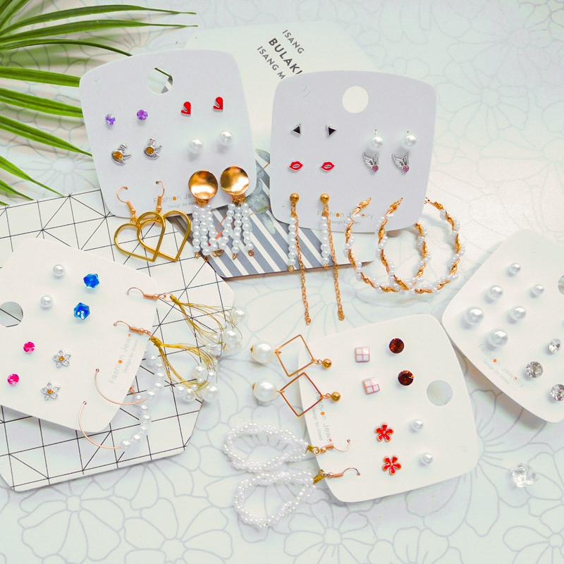 Earrings & Necklace Trend Variety Handmade Water Drop Geometric Pearl Dangle Women 2021 Fashion Jewelry Stud Crystal, Silver
Earrings & Necklace Trend Variety Handmade Water Drop Geometric Pearl Dangle Women 2021 Fashion Jewelry Stud Crystal, Silver