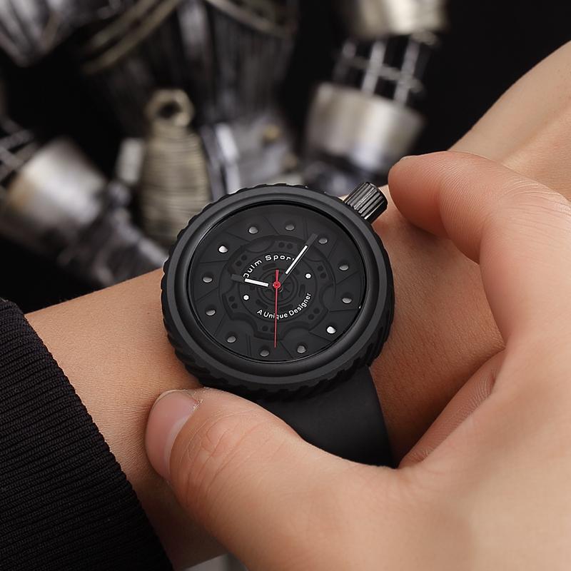 Wristwatches Men's Watch Silicone Strap Trendy Fashion Quartz Original Waterproof All-match Business, Black
Wristwatches Men's Watch Silicone Strap Trendy Fashion Quartz Original Waterproof All-match Business, Black