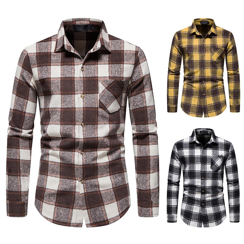Men' Casual Shirts 2022 Spring And Autumn Flannel Long Sleeve Shirt Fashion Plaid Printed Warm Thicken, Khaki
Men' Casual Shirts 2022 Spring And Autumn Flannel Long Sleeve Shirt Fashion Plaid Printed Warm Thicken, Khaki