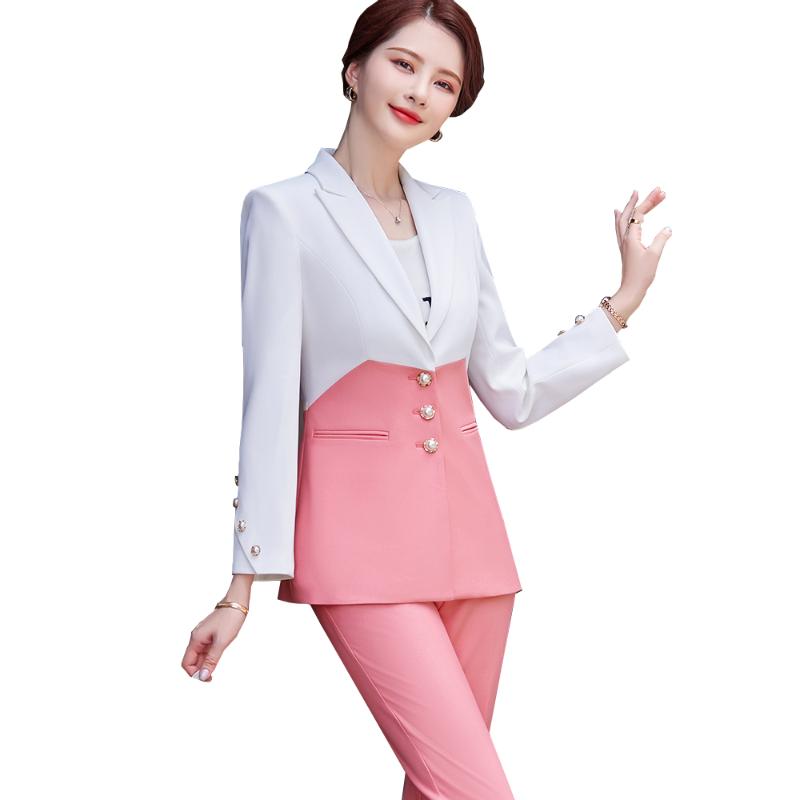 Women' Two Piece Pants Elegant Spring Autumn Blazer Jacket And Pant Suit Women Ladies Female Formal Office Work Business 2 Set Large Size, Blue pant suit
Women' Two Piece Pants Elegant Spring Autumn Blazer Jacket And Pant Suit Women Ladies Female Formal Office Work Business 2 Set Large Size, Blue pant suit