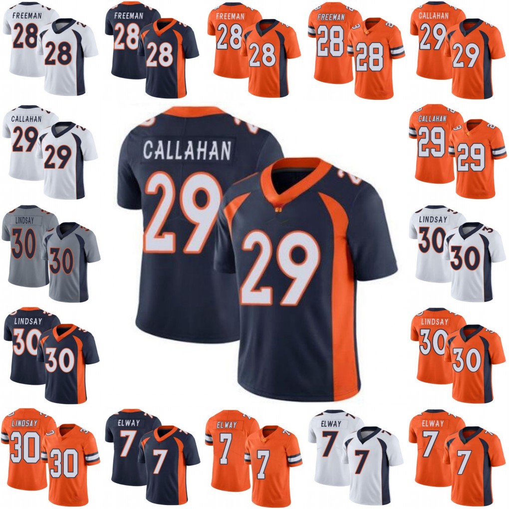 Denver Broncos Men #28 Royce Freeman 30 Phillip Lindsay 29 Bryce Callahan 7 John Elway Women Youth Jersey, Black
Denver Broncos Men #28 Royce Freeman 30 Phillip Lindsay 29 Bryce Callahan 7 John Elway Women Youth Jersey, Black