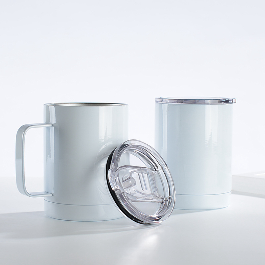 Heat Sublimation Stainless Steel Tumblers With Handle Short Fat 12oz DIY Blank White Cup with Lid LLA887
Heat Sublimation Stainless Steel Tumblers With Handle Short Fat 12oz DIY Blank White Cup with Lid LLA887