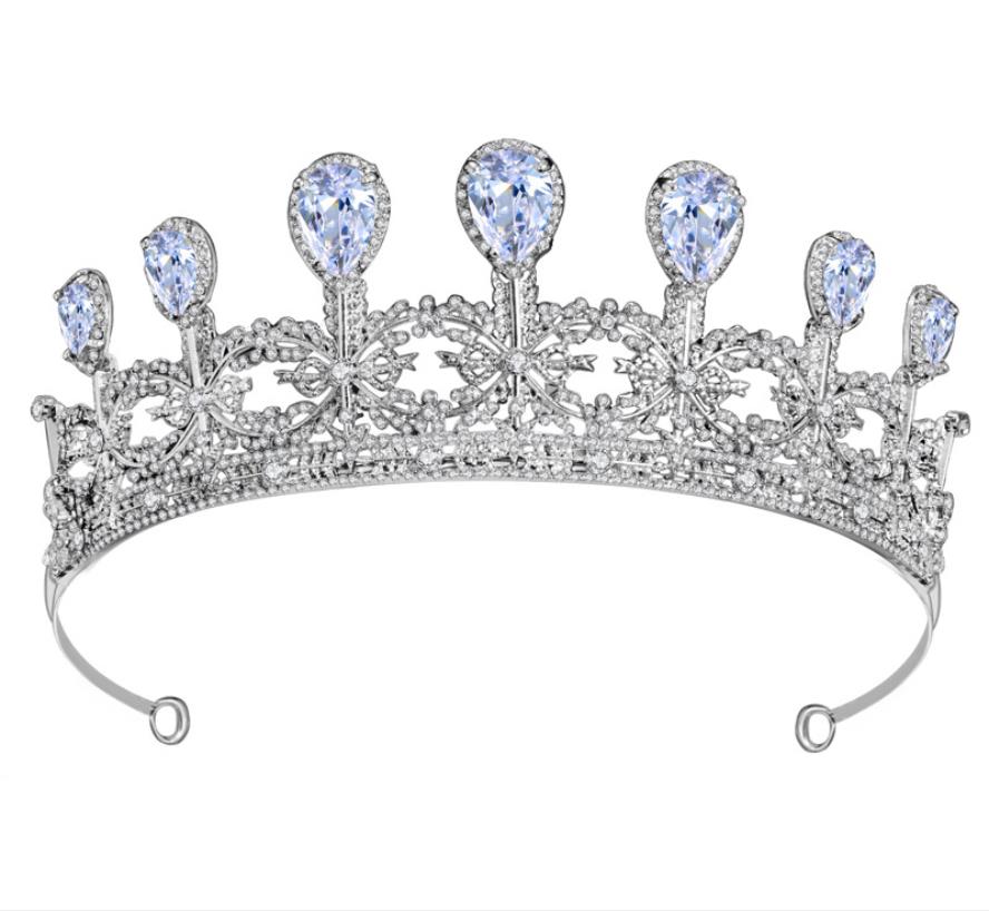 Headpieces Diamonds Sparkly Wedding Tiara Crown Crystal Bridal Hair Accessories Headpieces Pageant Prom Queen Princess Headpieces