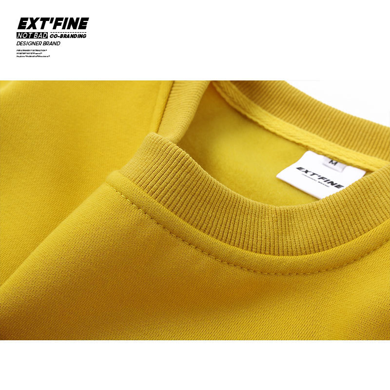 ExtFination | Solid Kpop Loose Sweatshirts For Men Korean Streetwear Man O-Neck Hoodies Casual Long Sleeve Man Pullover Tops 201103