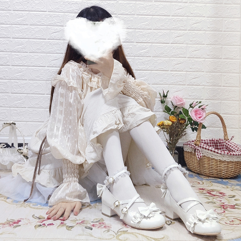 Sweet Thick-heel Meades Princess Feminine Kawaii Tea Beautiful Japanese Party Anime Lolita Women's Shoes Harajuku Pearl Arch P43i
Sweet Thick-heel Meades Princess Feminine Kawaii Tea Beautiful Japanese Party Anime Lolita Women's Shoes Harajuku Pearl Arch P43i