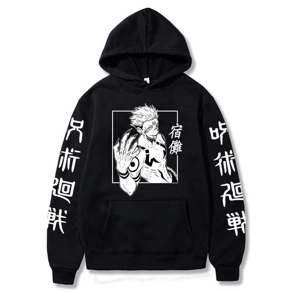 Japanese Anime Funny Sukuna Hoodies Japan Style Jujutsu Kaisen Sweatshirts Streetwear for Women/men X0601, Black
Japanese Anime Funny Sukuna Hoodies Japan Style Jujutsu Kaisen Sweatshirts Streetwear for Women/men X0601, Black