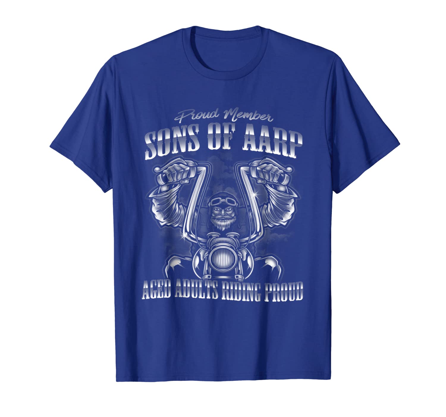Sons of AARP T-Shirt, White;black