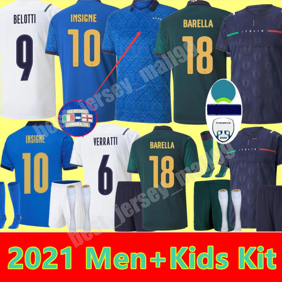 ITALY soccer jerseys 2021 2022 ITALIA BARELLA SENSI INSIGNE 20 21 22 European Euro Cup CHIELLINI BERNARDESCHI football jersey shirt men + ki, Black;yellow
ITALY soccer jerseys 2021 2022 ITALIA BARELLA SENSI INSIGNE 20 21 22 European Euro Cup CHIELLINI BERNARDESCHI football jersey shirt men + ki, Black;yellow