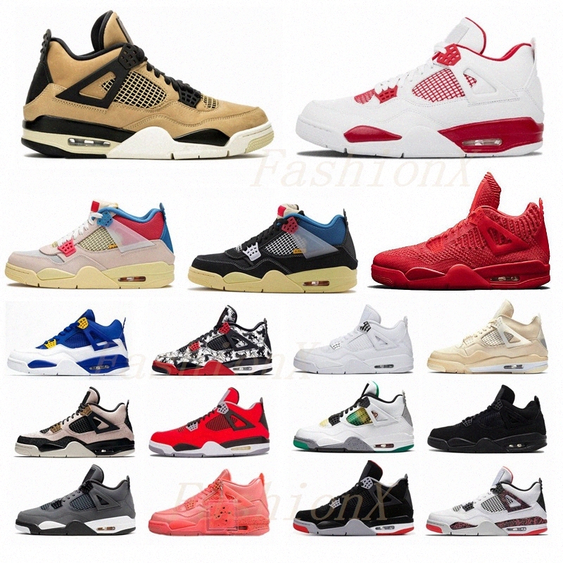 University blue 4 4s union noir Guava Ice men shoes sail Mushroom Neon metallic purple basketball Sneakers Black cat bred Trainers, What the 36-47
University blue 4 4s union noir Guava Ice men shoes sail Mushroom Neon metallic purple basketball Sneakers Black cat bred Trainers, What the 36-47