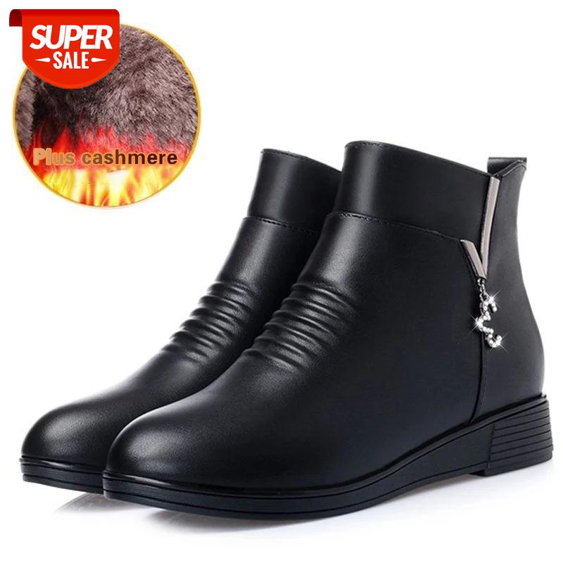 WOTTE Black Wedge Womens Winter Boots Non-slip Warm Fur Ankle Boots Women Cheap Leather For Mother Winter Shoes Famale #rt9U
WOTTE Black Wedge Womens Winter Boots Non-slip Warm Fur Ankle Boots Women Cheap Leather For Mother Winter Shoes Famale #rt9U