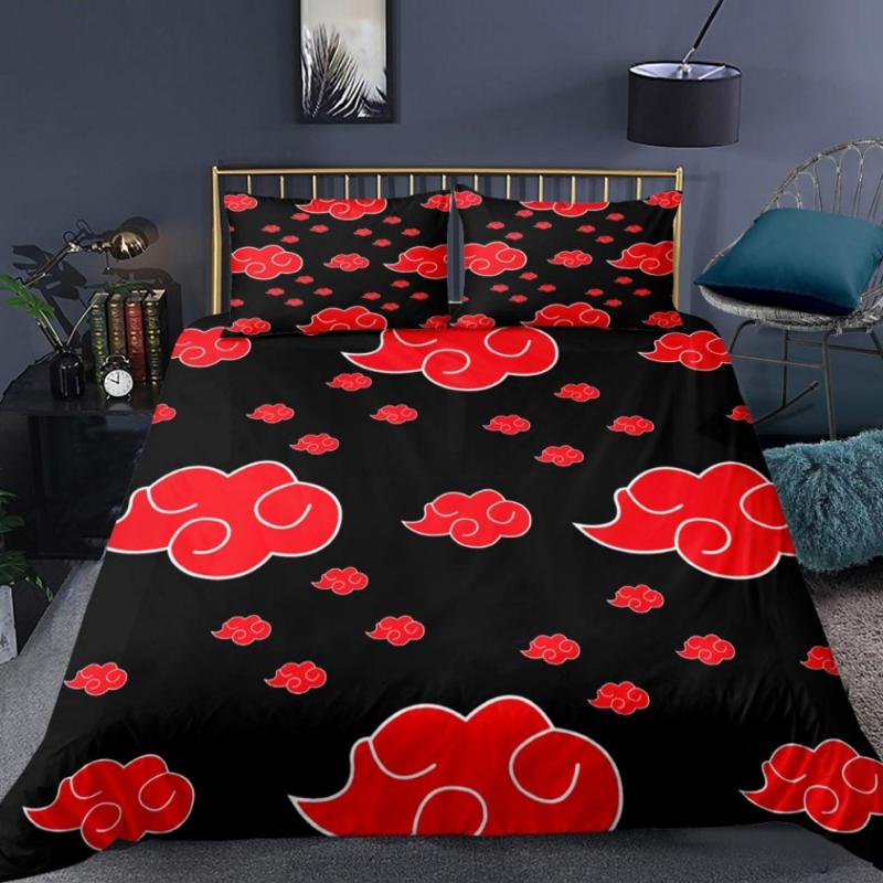 Bedding Sets 3 Piece Naruto Duvet Cover Japan Anime Akatsuki Quilt Pillowcase Single Double Full Queen Size Bed Linen Set
Bedding Sets 3 Piece Naruto Duvet Cover Japan Anime Akatsuki Quilt Pillowcase Single Double Full Queen Size Bed Linen Set