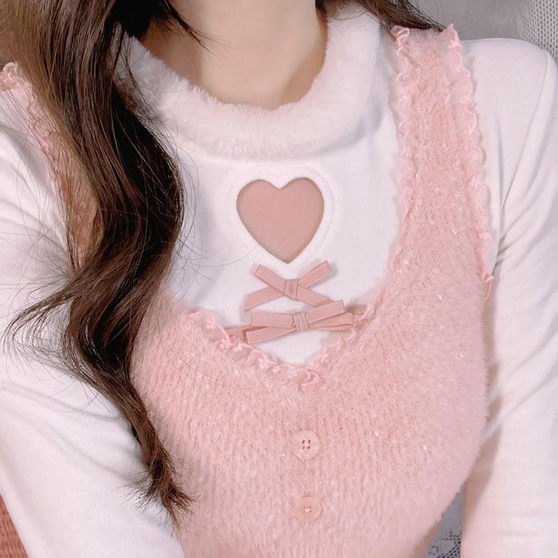 Women's Vests Winter Bow Soft Waxy Feather Yarn Plush Suspender LACE VEST Lovely Girl Fashion, Black;white
Women's Vests Winter Bow Soft Waxy Feather Yarn Plush Suspender LACE VEST Lovely Girl Fashion, Black;white