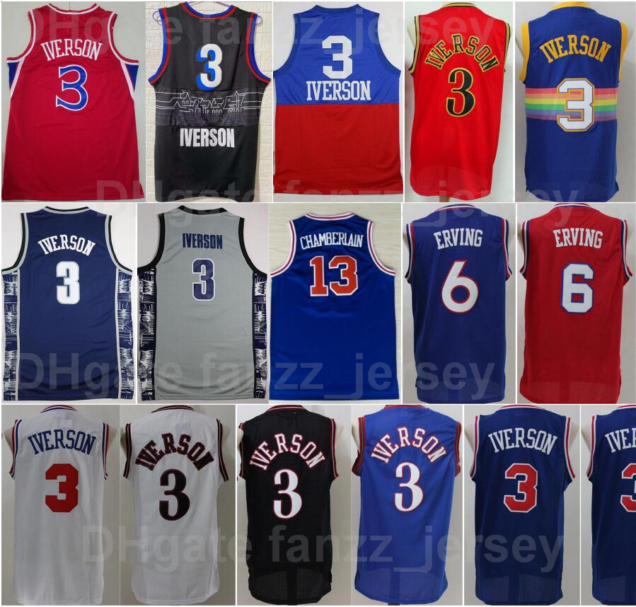 Men Dr J Julius Erving Jersey 6 Wilt Chamberlain 13 Allen Iverson 3 Georgetown Hoyas College Retro Basketball Vintage All Stitched Blue White Green Yellow Black Red, 3 red
Men Dr J Julius Erving Jersey 6 Wilt Chamberlain 13 Allen Iverson 3 Georgetown Hoyas College Retro Basketball Vintage All Stitched Blue White Green Yellow Black Red, 3 red