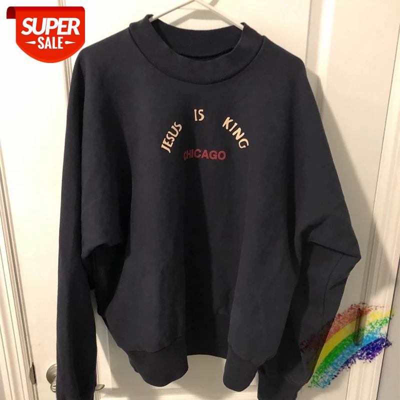 Kanye West Jesus Is King Chicago Gold Crewneck Sweatshirts Men Women 1:1 High Quality Jesus Is King Hoodie #uB7U, Black
Kanye West Jesus Is King Chicago Gold Crewneck Sweatshirts Men Women 1:1 High Quality Jesus Is King Hoodie #uB7U, Black