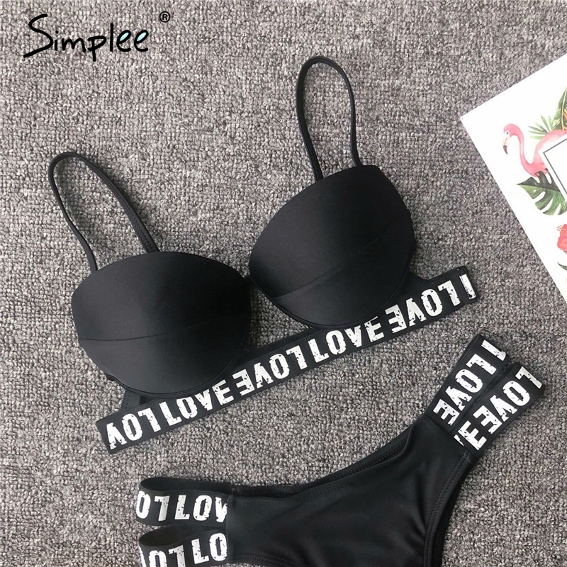 Neon string bikinis mujer Push up swimsuit female Sexy swimwear women bathing suit Green bathers Summer beach wear 210305