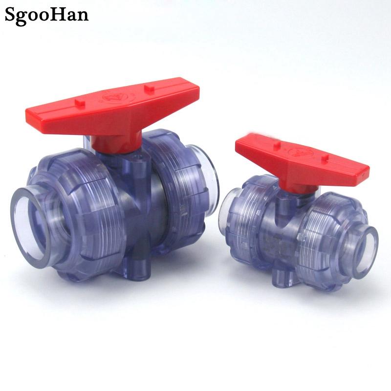1PC 20mm~63mm UPVC Union Ball Valve Transparent PVC Pipe Adapter Fittings Garden Irrigation Aquarium Fish Tank Tube Connectors
1PC 20mm~63mm UPVC Union Ball Valve Transparent PVC Pipe Adapter Fittings Garden Irrigation Aquarium Fish Tank Tube Connectors