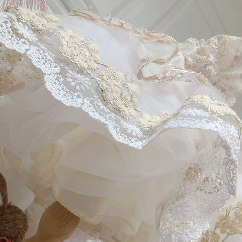 Spanish Girls Royal Dress Baby Birthday Party Dresses Kids Toddler Girl Lolita Princess Ball Gown Infant Boutique Clothing 210615