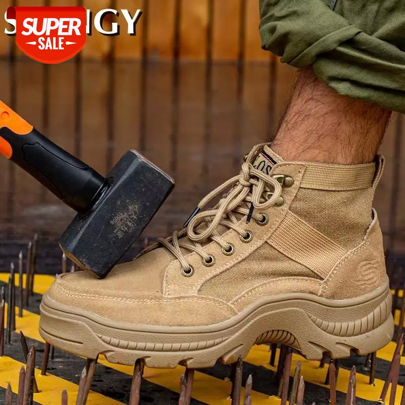 Autumn New Men Safety Shoes Steel Toe Work Indestructible Fabric Work Men's Shoes Puncture-Proof 2020 Lace-Up Males Ankle Boots #A674
Autumn New Men Safety Shoes Steel Toe Work Indestructible Fabric Work Men's Shoes Puncture-Proof 2020 Lace-Up Males Ankle Boots #A674