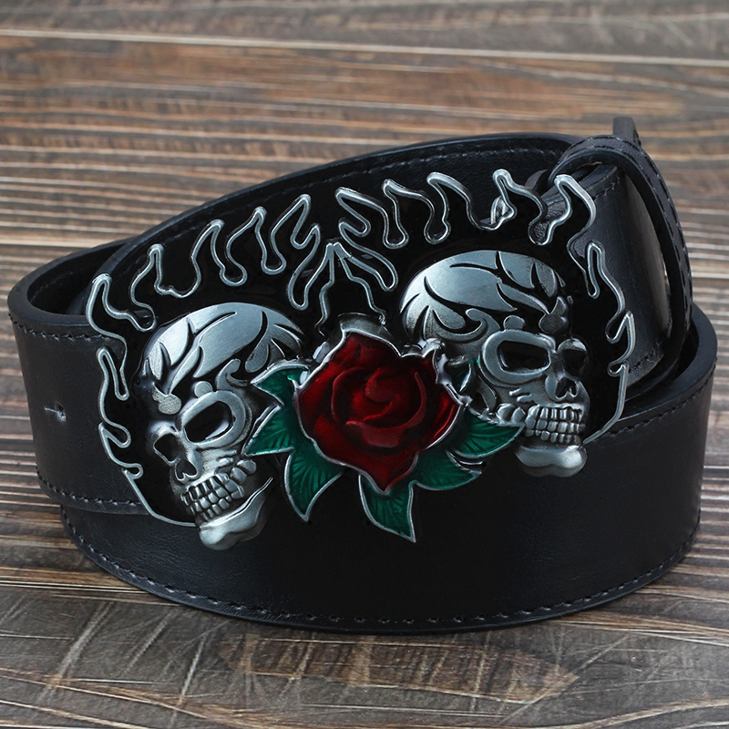2021 New Fashion Leather Skeleton Man Women Wear Big Buckle Skull Face Rose Style Heavy Metal Rcok Belt Ghost Head Szef, Black
2021 New Fashion Leather Skeleton Man Women Wear Big Buckle Skull Face Rose Style Heavy Metal Rcok Belt Ghost Head Szef, Black
