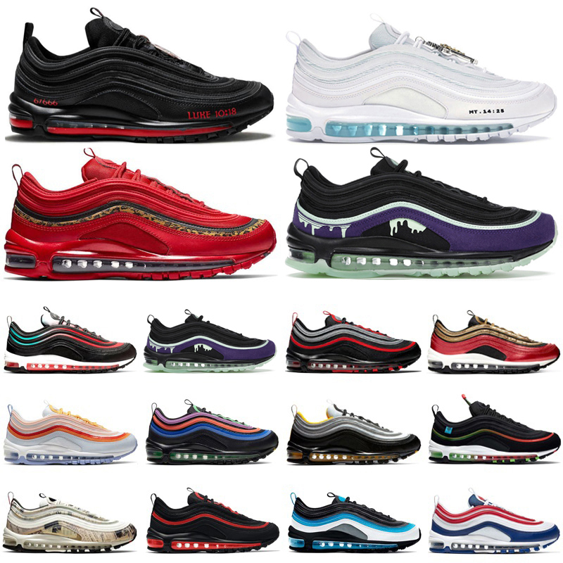 2021 air max 97 running shoes for men women airmax 97s Mschf Lil Nas x Satan Jesus Halloween Reflective Bred Red Leopard Mens Trainers sports sneakers
2021 air max 97 running shoes for men women airmax 97s Mschf Lil Nas x Satan Jesus Halloween Reflective Bred Red Leopard Mens Trainers sports sneakers
