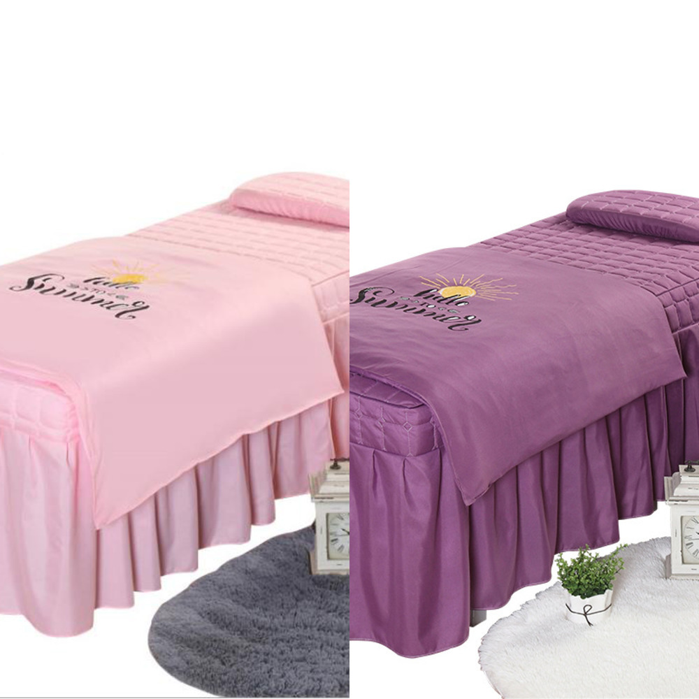 4pcs High Quality Beauty Salon Bedding Set Thick Bed Linens Sheets Bedspread Fumigation Massage Spa Pillowcase Duvet Cover Sets C0223, Blue
4pcs High Quality Beauty Salon Bedding Set Thick Bed Linens Sheets Bedspread Fumigation Massage Spa Pillowcase Duvet Cover Sets C0223, Blue