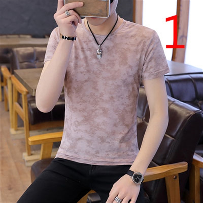 2021 Short-sleeved Business T-shirt Solid Color Slim Trend Summer New Men's Clothing Hwr0
2021 Short-sleeved Business T-shirt Solid Color Slim Trend Summer New Men's Clothing Hwr0