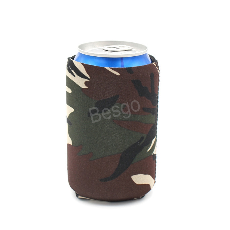 Solid Color Drink Beer Cup Cover Neoprene Beer Can Cooler Insulators Neoprene Beverage Beer Coolers Koozies Bottles Sleeve BH4616 TQQ