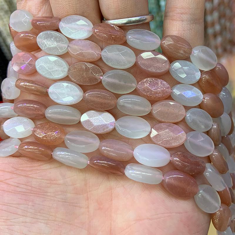 Other Natural Orange White Moonstone Beads 15'' Faceted Oval DIY Loose For Jewelry Making Women Necklace Earring Gift
Other Natural Orange White Moonstone Beads 15'' Faceted Oval DIY Loose For Jewelry Making Women Necklace Earring Gift