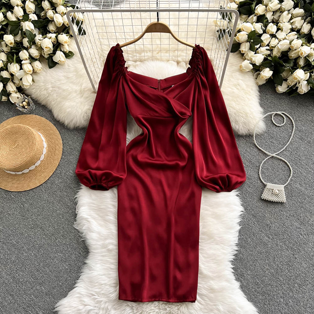 Black/Red/Blue Sexy Sheath Mini Dress Women Elegant Puff Long Sleeve V-Neck Party Bodycon Robe Female Runway Vestidos 2022 New, Same as picture
Black/Red/Blue Sexy Sheath Mini Dress Women Elegant Puff Long Sleeve V-Neck Party Bodycon Robe Female Runway Vestidos 2022 New, Same as picture