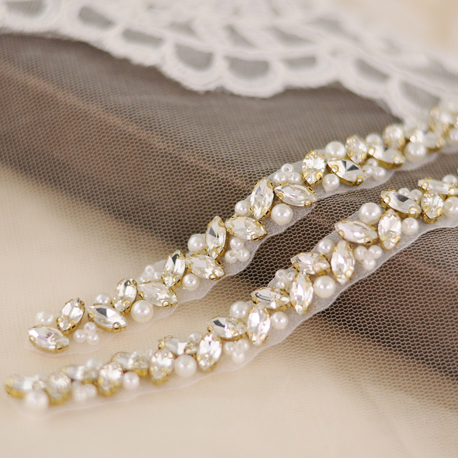 Silver Diamond Belts Wedding Sashes Rhinestone Belt Jeweled Sash Dress Belt Crystal Trim Applique Bridal for Women Belts