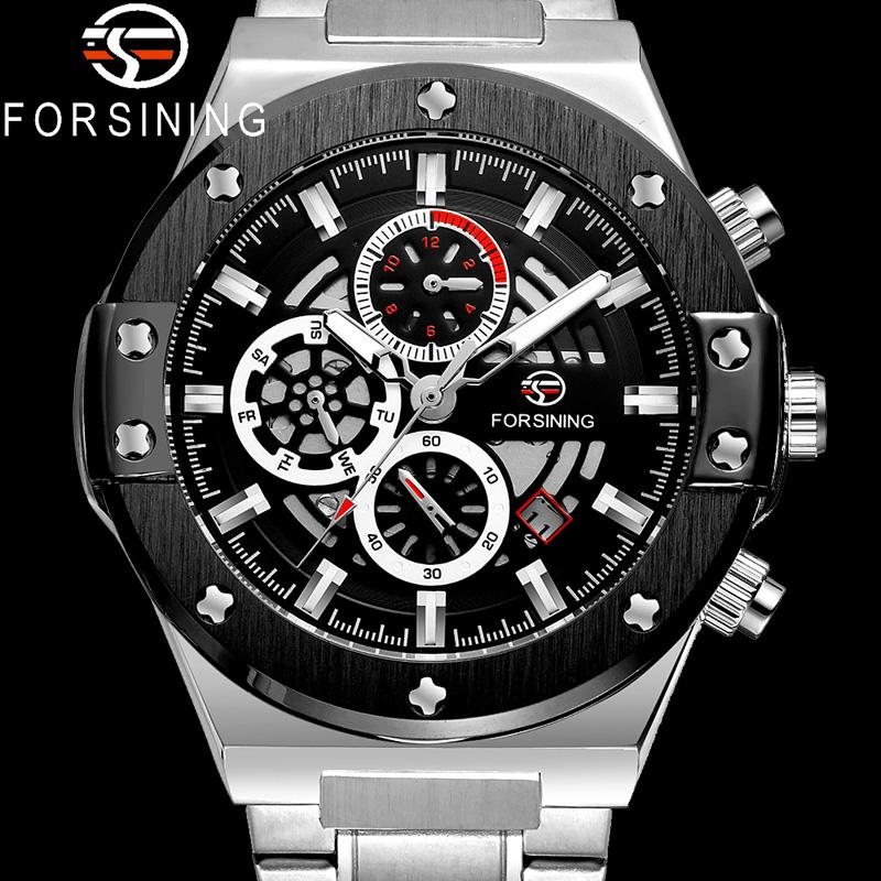 Wristwatches FORSINING Automatic Mechanical Men Wristwatch Military Sport Male Clock Top Date Week Waterproof Man Watch 6914, Fs691402 without box
Wristwatches FORSINING Automatic Mechanical Men Wristwatch Military Sport Male Clock Top Date Week Waterproof Man Watch 6914, Fs691402 without box