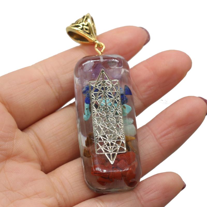 Charms Natural Stone Pendant Seven Chakra Rectangle For DIY Necklace Classic Vintage Design Decorative Jewelry, Bronze;silver
Charms Natural Stone Pendant Seven Chakra Rectangle For DIY Necklace Classic Vintage Design Decorative Jewelry, Bronze;silver