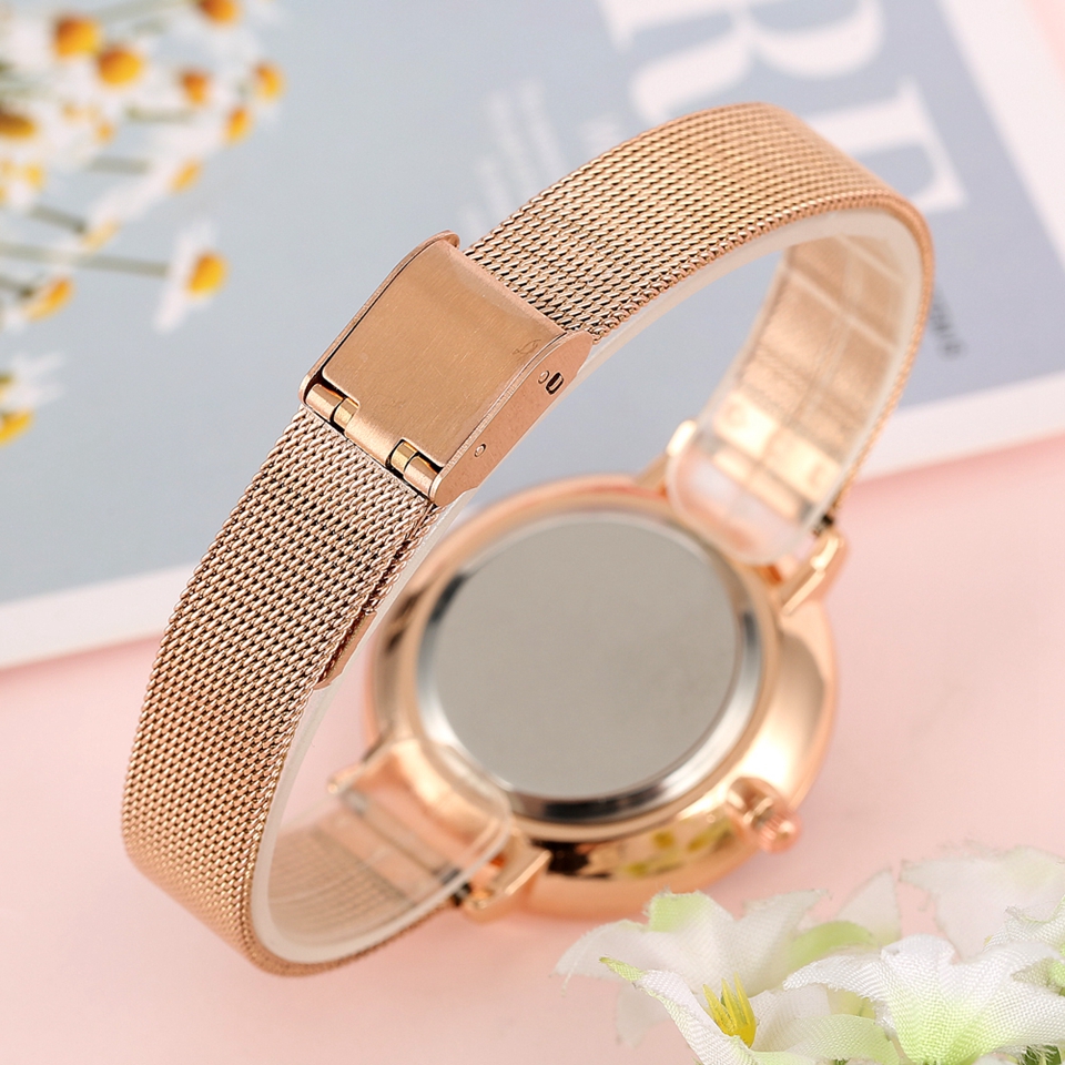 Sailor Moon Womens Bracelet Watch Fashion Rose Gold Mesh Band Quartz Ladies Clocks Female Watches Hours Gifts Relogio Feminino278y