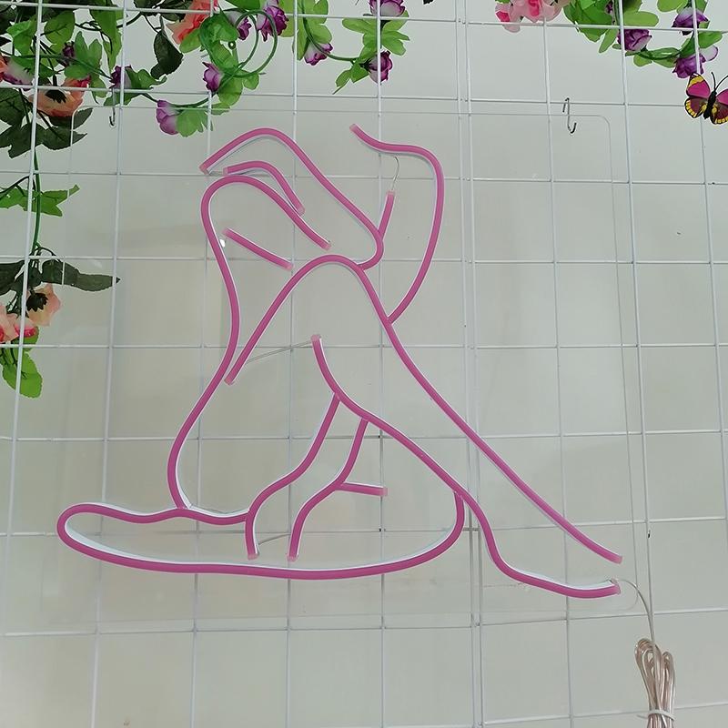 Other Lighting Bulbs & Tubes Custom Neon Sign Sexy Lady Girl Led Light For Room Home Decoration Bedroom Wall Female Body Mural Acrylic Bar O