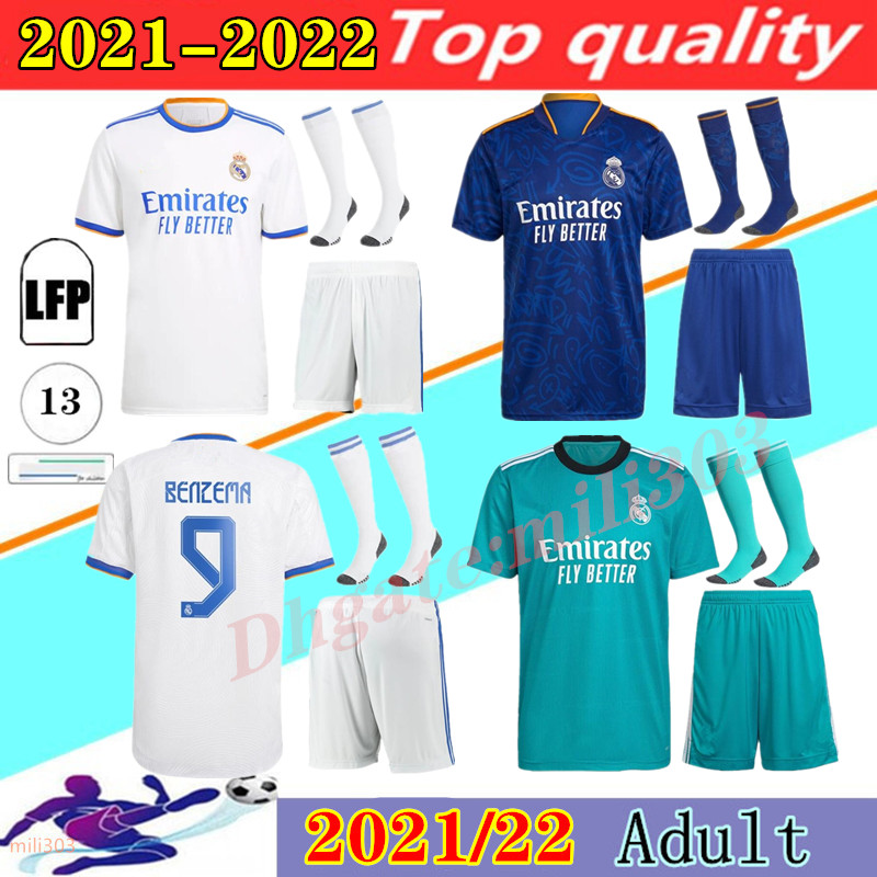 2021 2022 Real Madrid home away Soccer Jersey sets 21 22 ALABA HAZARD BENZEMA CAMAVINGA MODRIC MARCELO ASENSIO third camiseta men football shirt kits uniforms
2021 2022 Real Madrid home away Soccer Jersey sets 21 22 ALABA HAZARD BENZEMA CAMAVINGA MODRIC MARCELO ASENSIO third camiseta men football shirt kits uniforms