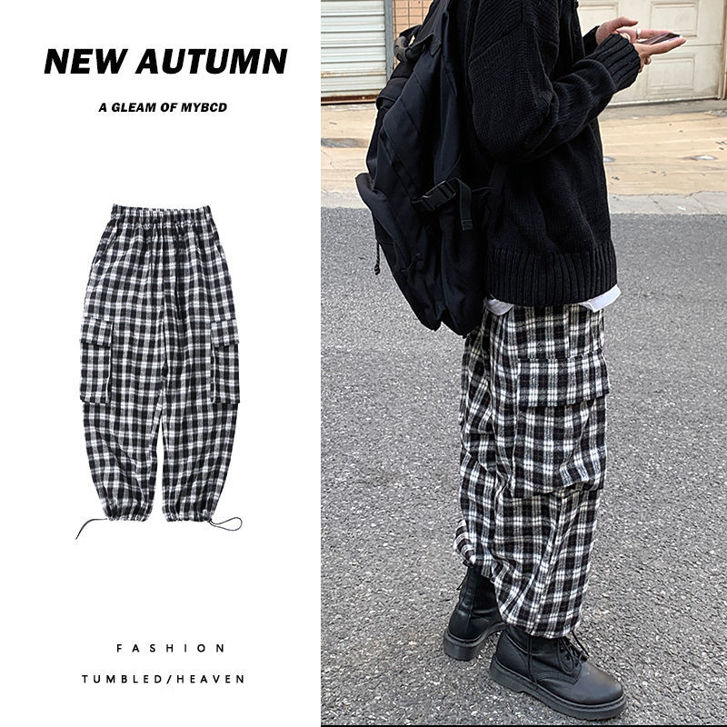 2021 New Winter Thick Woolen Trousers Men's Warm Fashion Retro Casual Plaid Men Streetear Straight Wide Leg Pants Mens 7ws9, Zi ge
2021 New Winter Thick Woolen Trousers Men's Warm Fashion Retro Casual Plaid Men Streetear Straight Wide Leg Pants Mens 7ws9, Zi ge