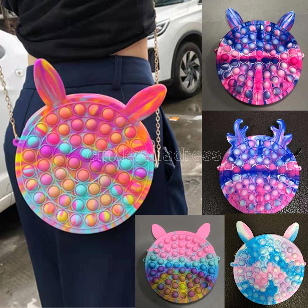 Fidget Toys Sensory Fashion Makeup coin purse Bags Push Bubble Rainbow Anti Stress Educational Children And Adults Decompression Toy Girl gift Surprise CS17
Fidget Toys Sensory Fashion Makeup coin purse Bags Push Bubble Rainbow Anti Stress Educational Children And Adults Decompression Toy Girl gift Surprise CS17