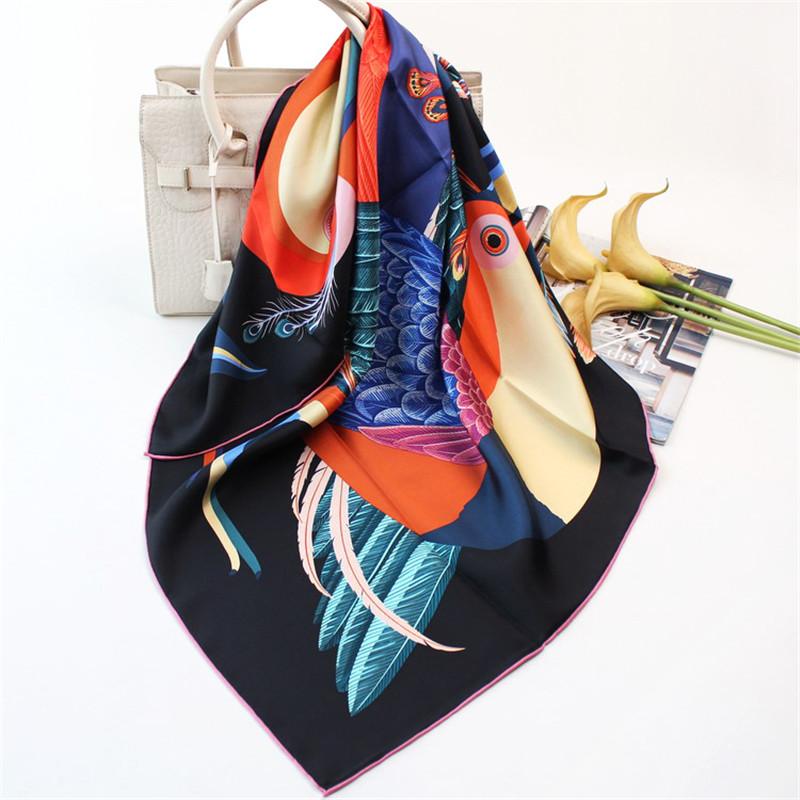 Scarves POBING 100% Real Twill Silk Scarf Women Toucan Bird Print Square Wraps Hand Rolled Foulards Femme Bandana Hijab 90CM
Scarves POBING 100% Real Twill Silk Scarf Women Toucan Bird Print Square Wraps Hand Rolled Foulards Femme Bandana Hijab 90CM