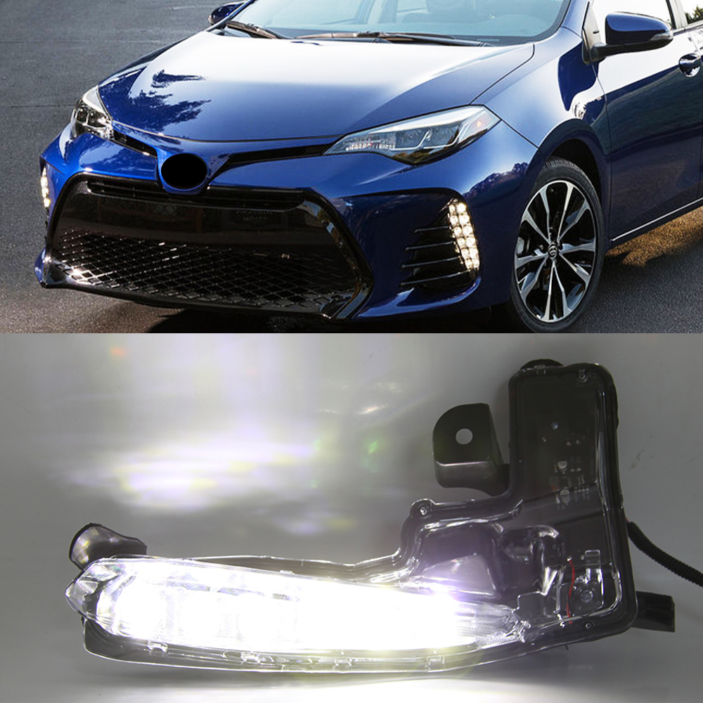 1Set Led DRL Front Bumper Fog Lights Fog Light Driving Fog Lamp cover Frame for Toyota Corolla SE XSE 2017 2018 2019 
1Set Led DRL Front Bumper Fog Lights Fog Light Driving Fog Lamp cover Frame for Toyota Corolla SE XSE 2017 2018 2019