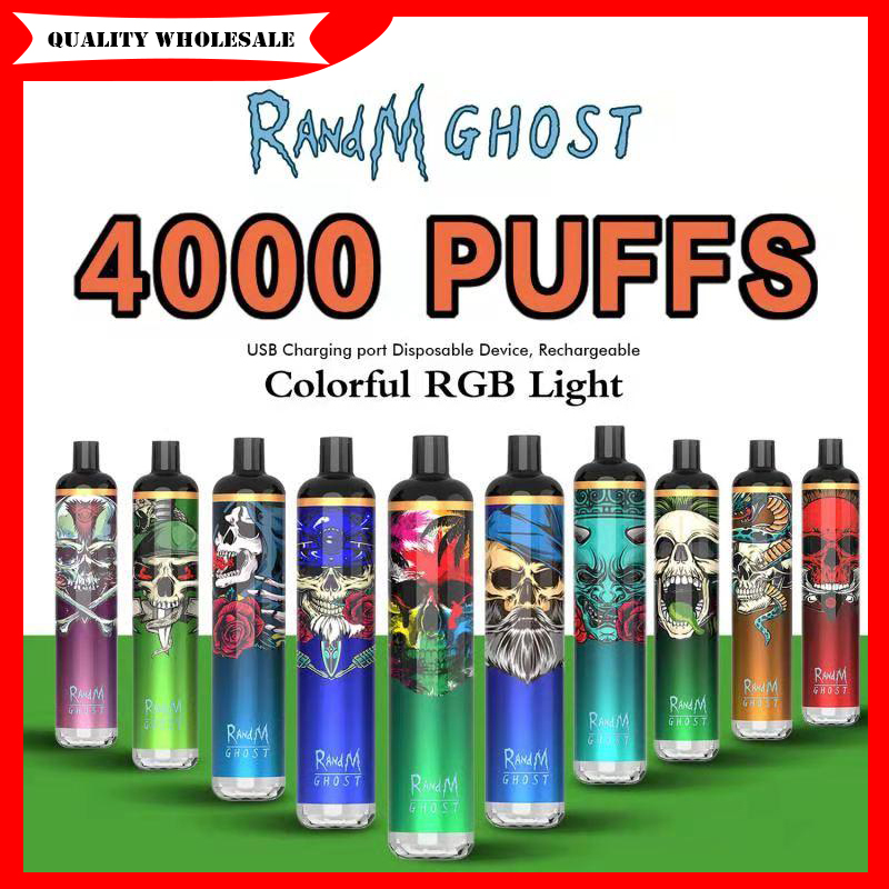 E-cigarettes Authentic RANDM GHOST Disposable Vape Pod Device 4000puffs 10ml Prefilled Portable pen Stick Bar Systems Hang rope VS puff plus bang xxl max pro
E-cigarettes Authentic RANDM GHOST Disposable Vape Pod Device 4000puffs 10ml Prefilled Portable pen Stick Bar Systems Hang rope VS puff plus bang xxl max pro