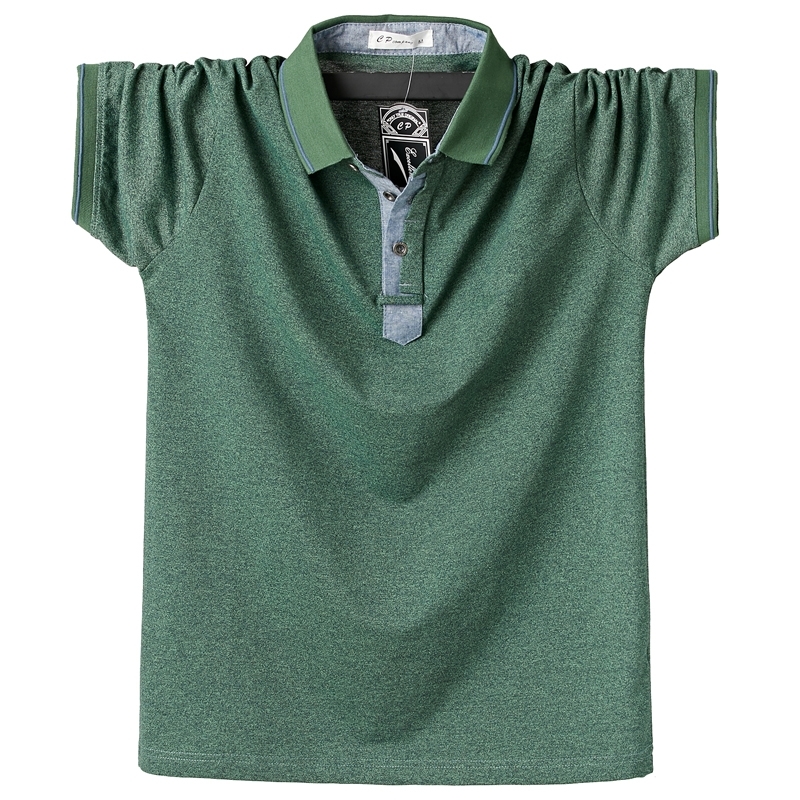 Purple Men Polo Shirt Top Business Office Men Camisa Masculina Cotton Badge Polo Shirt Plus Size 6XL Summer Casual Tee Shirts 210308