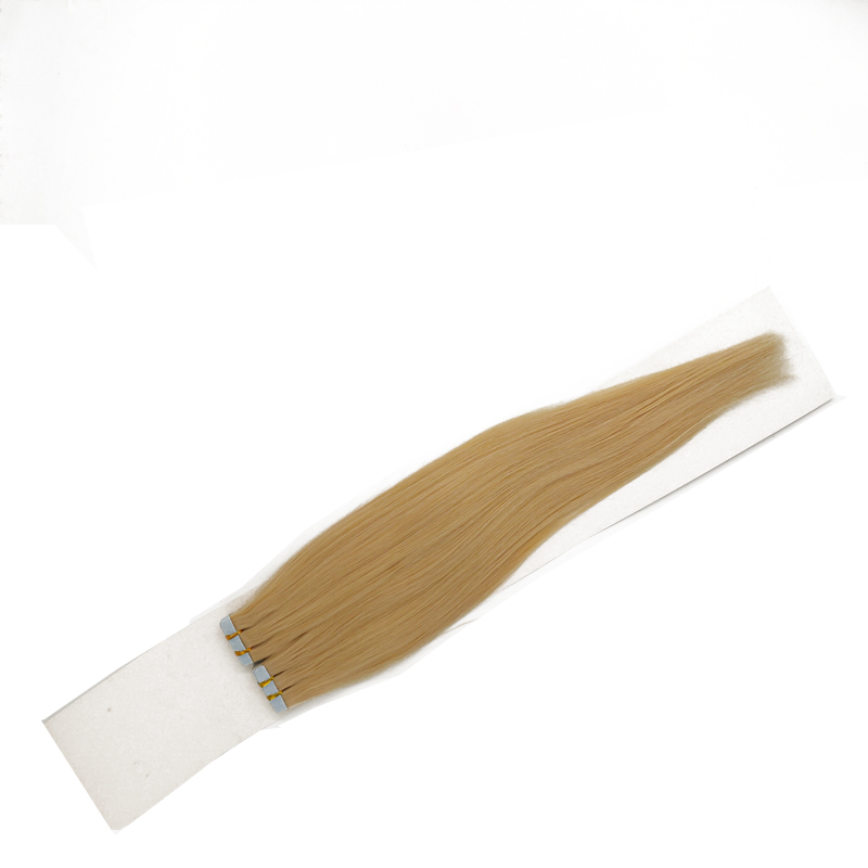 New arrival 10-26 european natural straight tape on remy hair extensions 40pcs skin wefthair invisible seamless