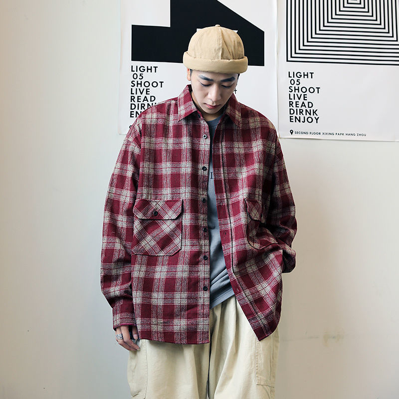 2021 New Men's Lattice Printing Long Sleeve Hawaiian Camisa Masculina Streetwear Mens Fashion Clothes Red/blue Shirts M-2xl 8pp6
2021 New Men's Lattice Printing Long Sleeve Hawaiian Camisa Masculina Streetwear Mens Fashion Clothes Red/blue Shirts M-2xl 8pp6