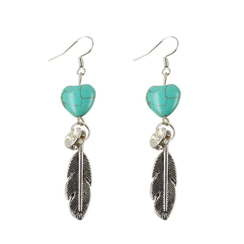 women's heart beads Tibetan silver turquoise Dangle Chandelier earrings GSTQE086 fashion gift national style women DIY earring
women's heart beads Tibetan silver turquoise Dangle Chandelier earrings GSTQE086 fashion gift national style women DIY earring