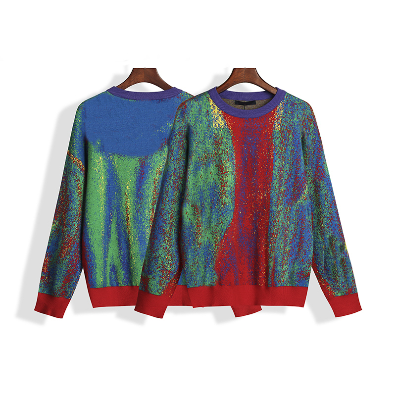 Novelty Mens Sweater Fashion Color Printing Loose Casual Round Neck Long Sleeve Warm Sweaters Street Style, Red
Novelty Mens Sweater Fashion Color Printing Loose Casual Round Neck Long Sleeve Warm Sweaters Street Style, Red