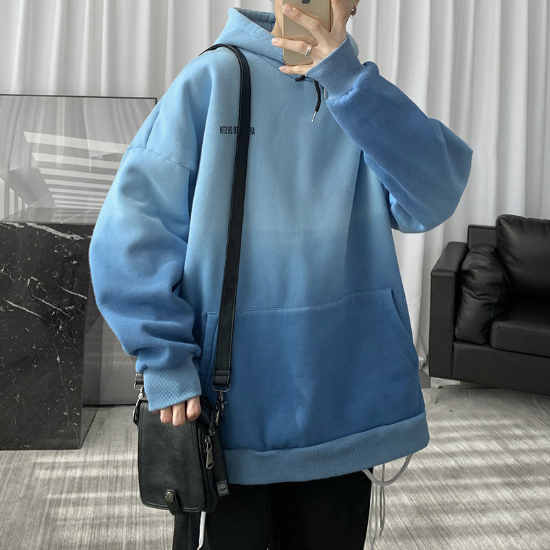 Privathinker Gradients Korean Men Hoodies Autumn Men's Hooded Sweatshirts Fashion Man Streetwear Casual Pullovers 201020